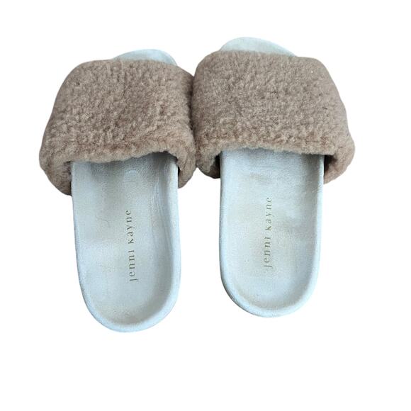 Jenni Kayne Shearling Slides On Sandals Size 7 - Picture 3 of 15